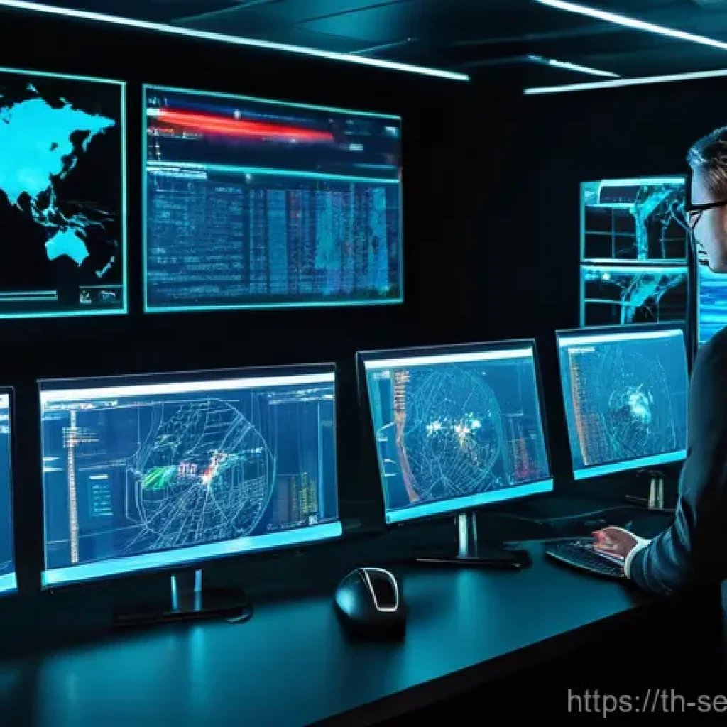 사이버보안 위협 분석을 위한 데이터 수집 기법 - **Image Prompt: Advanced Threat Monitoring Center**
    Create a highly detailed, cinematic image of...