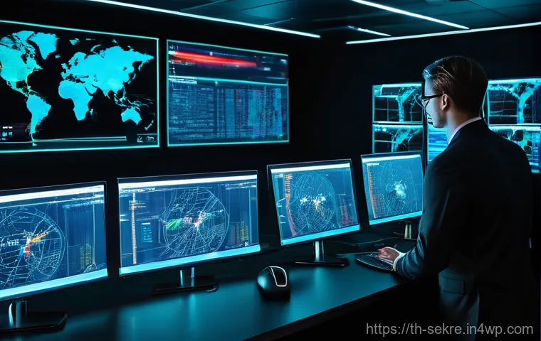사이버보안 위협 분석을 위한 데이터 수집 기법 - **Image Prompt: Advanced Threat Monitoring Center**
    Create a highly detailed, cinematic image of...