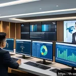 Home 18 사이버 공격으로 인한 법적 리스크 관리 - A modern Thai corporate office setting with diverse professionals collaborating on cybersecurity ris...